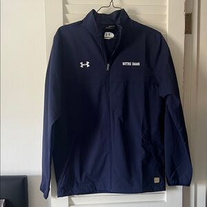 Under Armour Notre Dame Navy Windbreaker
